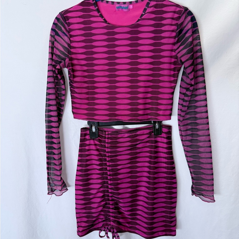 Edikted shirt and skirt women’s size medium